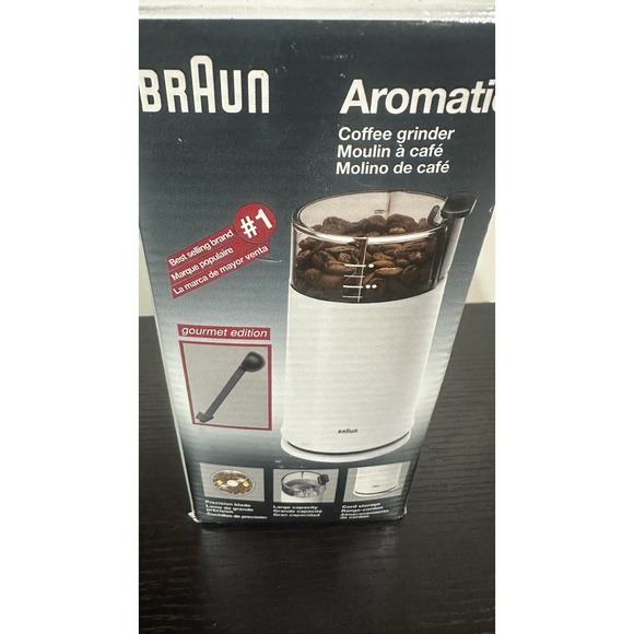 Braun Aromatic Coffee Grinder Gourmet Edition KSM-4 2.5 oz Box & Instructions - Picture 9 of 14